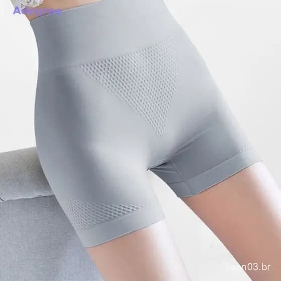 Adegree Women Calças Curtas De Segurança Cintura Alta Emagrecimento Boyshorts Sem Costura Tummy Control Honeycomb Cor Só