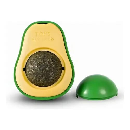 Brinquedo Interativo Abacate Catnip Verde Para Gatos Toys Avocado
