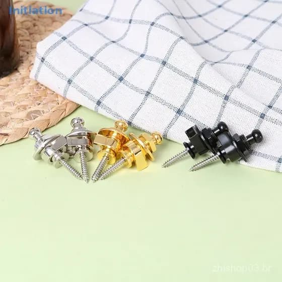 Iniciação 2 Pcs Guitar Strap Lock Botton Schaller Straplocks Baixo Acústico Elétrico