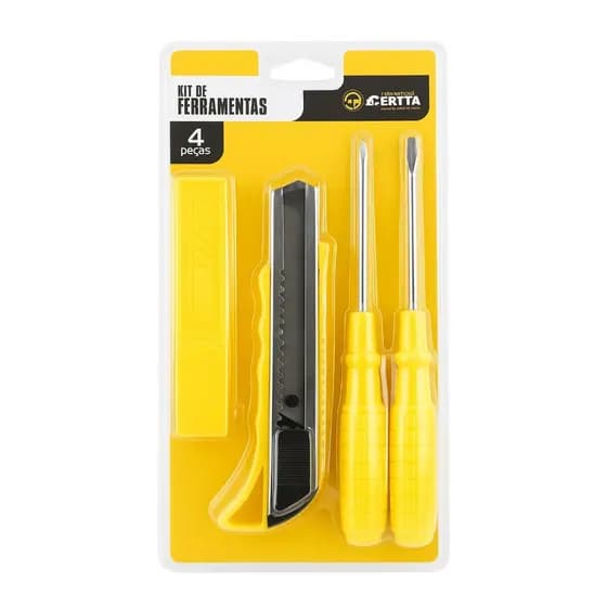 kit feramentas 4 peças , praticidade no dia a dia
