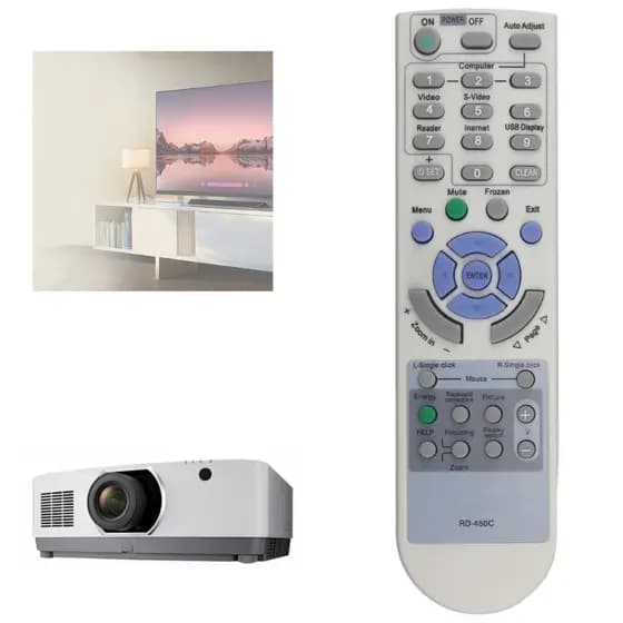 Controle Remoto STE Para Projetor NEC Rd-450c 448e Np-v260 + v230 + Me360