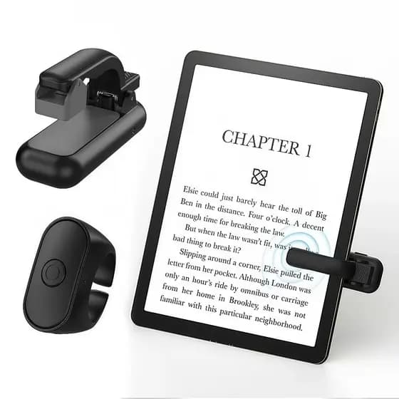 Controle Remoto de Página para E-reader Kindle Recarregável USB-C Ergonômico para Oasis e Kobo