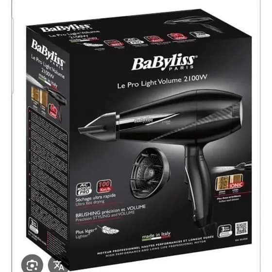 Secador Babyliss Com Difusor 2100w Le Pro Light Volume 220v