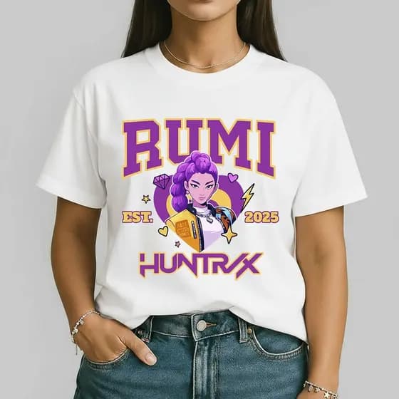 Camiseta Feminina Rumi Kpop 100% Algodão Camisa Fashion Estilo Geek