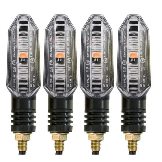 Kit 4 ou 2 Piscas Para Motos Universal 43 / Fan 125 150 / CB300 / Xre 300 / Bros 150 160 Parafuso