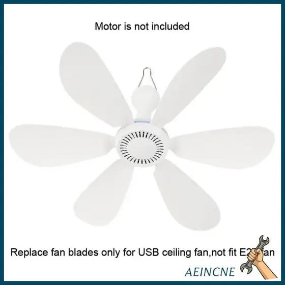 AEIN 3 6pcs Componentes Inserção Direta Para Ventilador USB Folha Medição 180mm