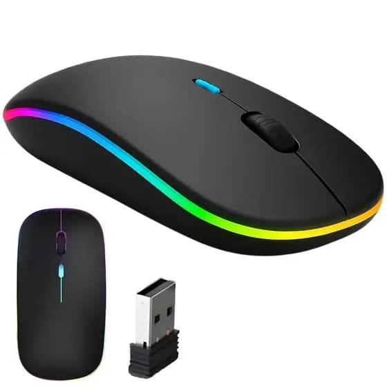 Mouse Sem Fio Recarregável Silencioso USB para Notebook Dell