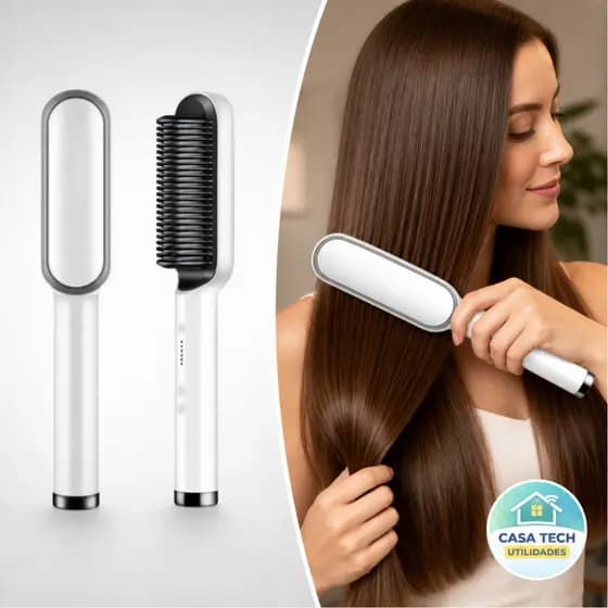 Escova Alisadora Elétrica Bivolt 5 em 1