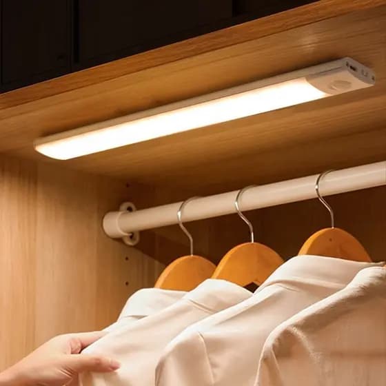 Luzes Com Sensor De Movimento De 30cm Iluminação Interna Sem Fio Sob O Armário