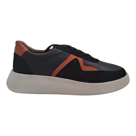 Tênis Sneaker Wizzor Mars All Black Couro