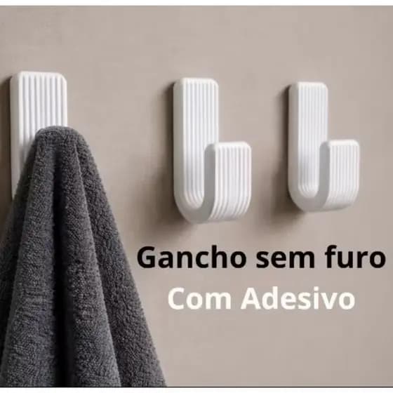 Kit 3 Gancho Adesivo Sem Furo – Mais Organização, Mais Economia