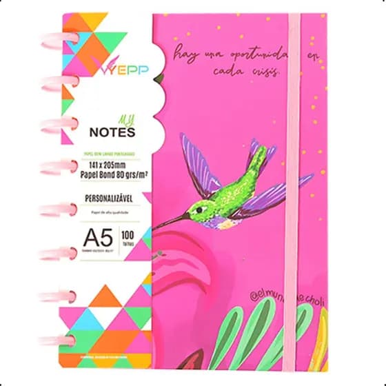 Caderno Inteligente Com Discos A5 - 100fls - 80grs/M2 Bird