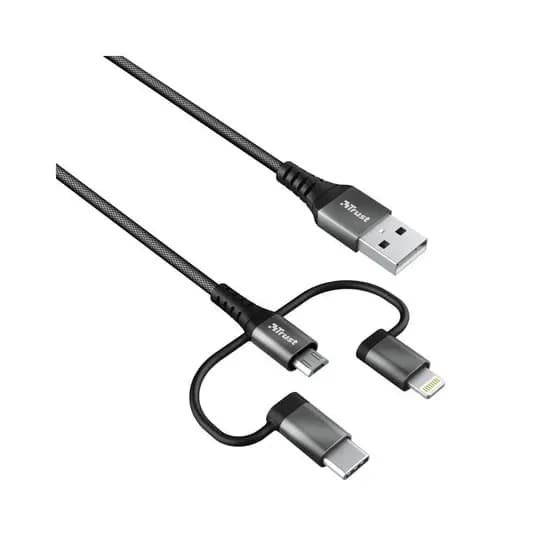 Cabo USB 3 em 1 Extra Forte Keyla 1m - Trust T23572