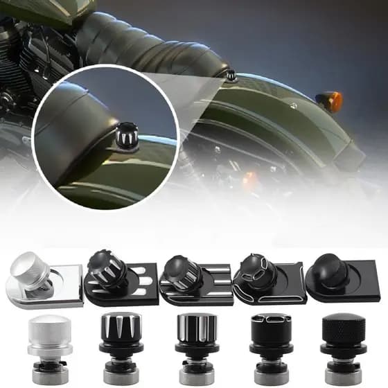 Motocicleta Universal Assento Traseiro Fender Parafuso Porca Capa Para Harley Sportster Dyna Softail Touring Electra Rua