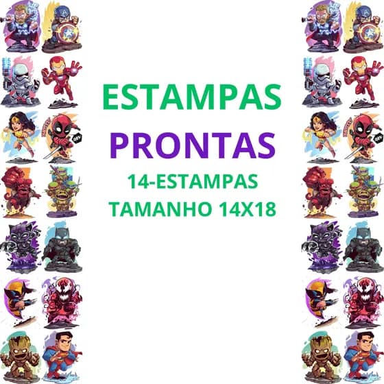 DTF Textil Impressão Estampa Pronta Para Camisetas e Tecidos Termocolantes Personalizados Ja prontos Modelo 609