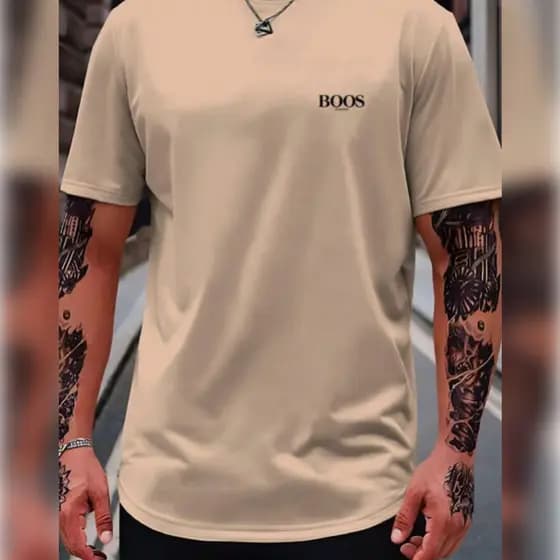Camiseta Blusão 100% algodão Fio 30.1 Toque Leve Bo.os
