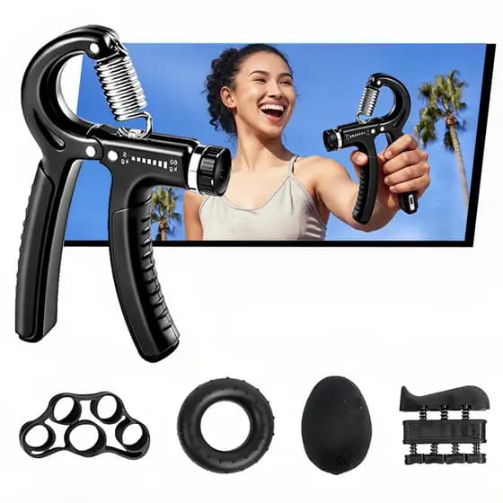 Kit 5 Peças Hand Grip De Mola Antebraço Mãos Aperto Dedos Mãos Punho Fisioterapia fitness