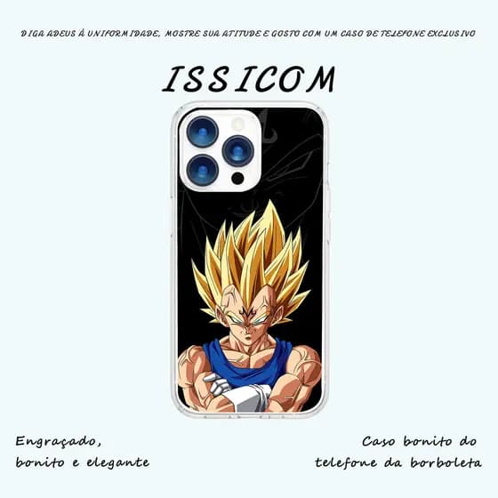 Popular Anime Goku Para capinha capinha iphone capa iphone iPhone XR até 17 Pro Max