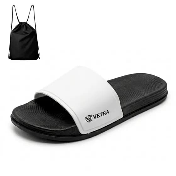 Kit Chinelo Slide Masculino Macio Solado Leve + Mochila