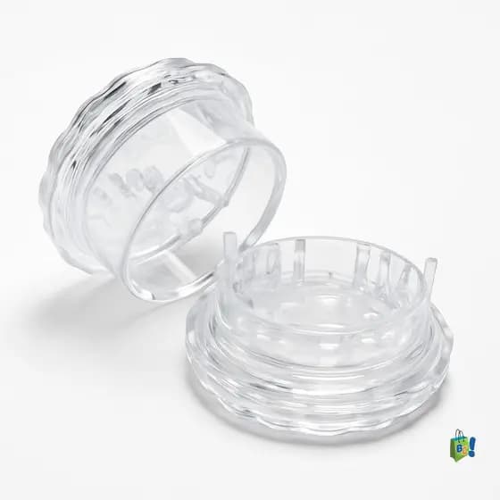 Picador/Triturador de Alho Manual 8cm Transparente Resistente Prático Compacto Fácil de Usar e Limpar Para Temperos