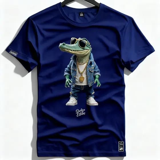 Camiseta T-Shirt Alligator Diverse Masculina Camisa 100% Algodão