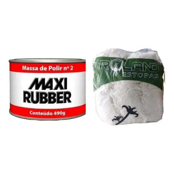 Kit Polimento Automotivo Massa Polir N2 E Estopa 150g Oferta Uso Profissional