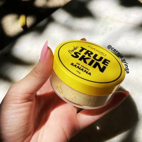 Pó Solto Banana True Skin Febella Makeup – Sela, Ilumina e Prolonga a Maquiagem