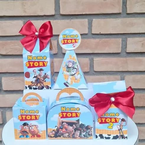 PEGUE E MONTE – Kit Festa Personalizado Toy Story | Lembrancinhas e Caixinhas para Festa