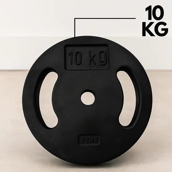 Anilha Peso Academia 10Kg Unidade De Ferro Vazada Treino Musculação Em Casa Anilhas Profissional