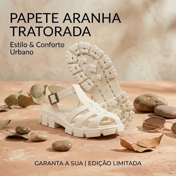 Sandália Feminina Pescador Aranha Tratorada Conforto Macia Plataforma Estilo Casual