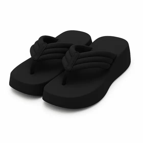 Chinelo Plataforma Feminino Casual e Confortável, Leve para Todos os Momentos