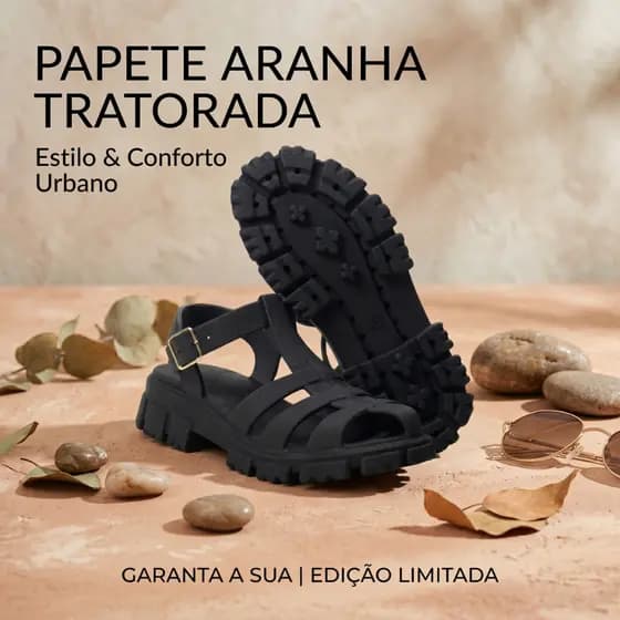 Sandália Feminina Salto Tratorado Aranha Fisherman Rosa Fosco Macia Estilo Retro Fashionista