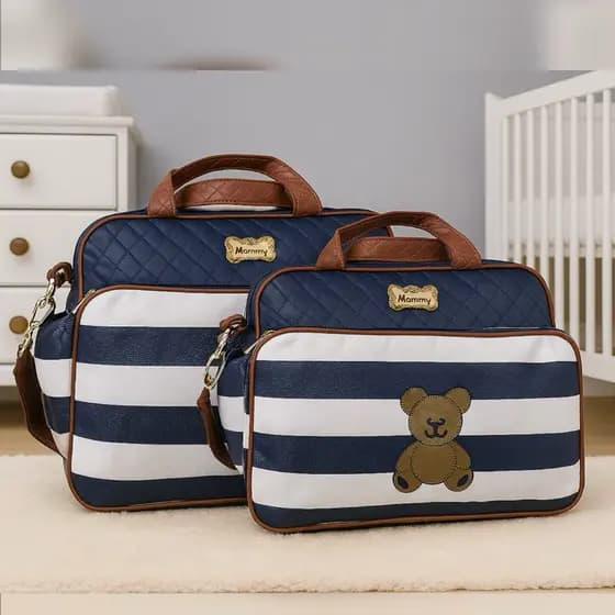 Kit Bolsa Maternidade impermeavel Menina e Menino Tamanho grande na Promoção