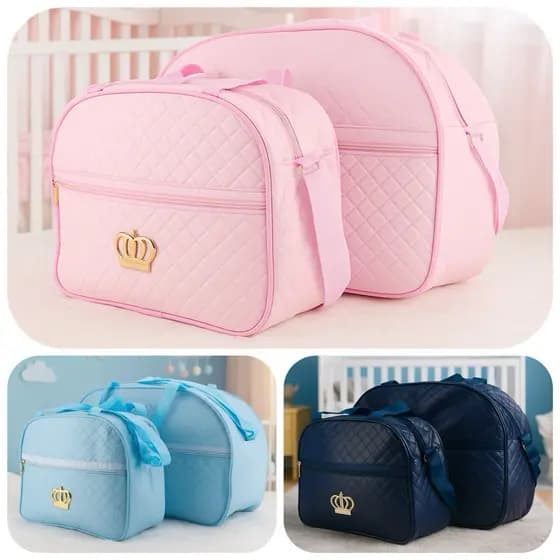 Bolsa Maternidade na Promoção kit com 2 Bolsas Mala Grande do Bebe