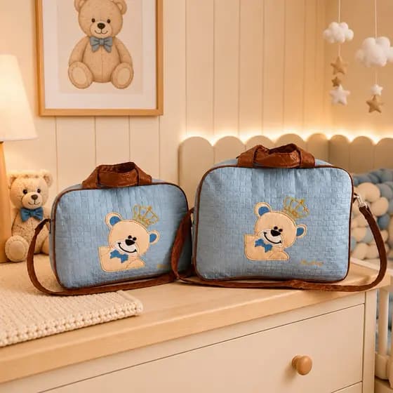 Kit Bolsas Saída Maternidade Promoção fases do Bebe Mala De fraldas