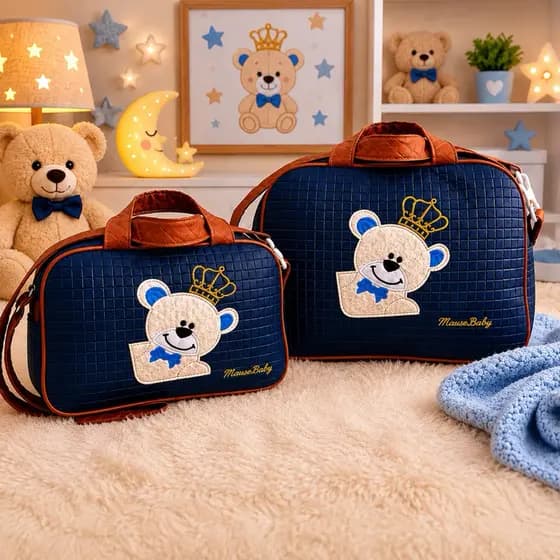 Kit 2 Bolsas Carrega fraldas Maternidade Promoção Bebê envio Rápido