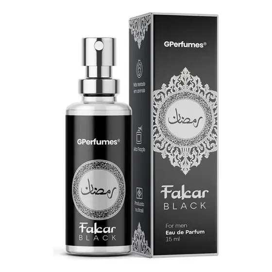 Perfume Masculino Árabe Fakhar Black