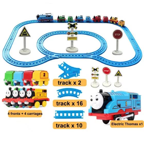 40 Pcs Thomas E Amigos Conjunto De Trem Com Carros De Metal Faixas Definir Liga Trem Magnético Brinquedos Crianças