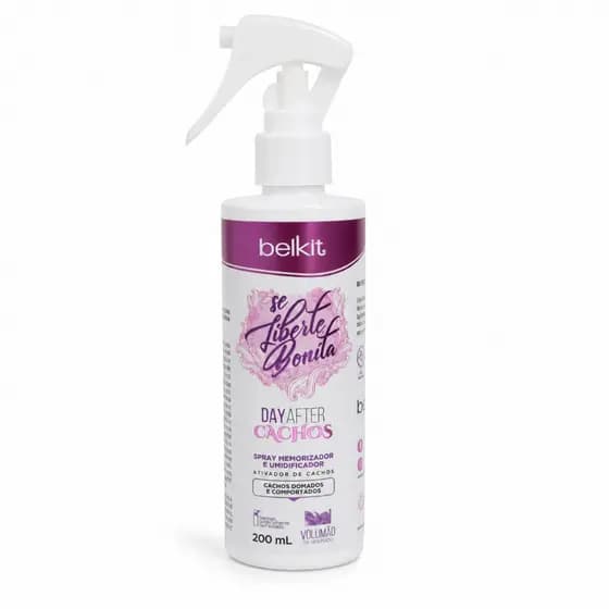 Day After Cachos Se Liberte Bonita Spray Umidificador Ativador de Cachos Definição e Volume 200ml