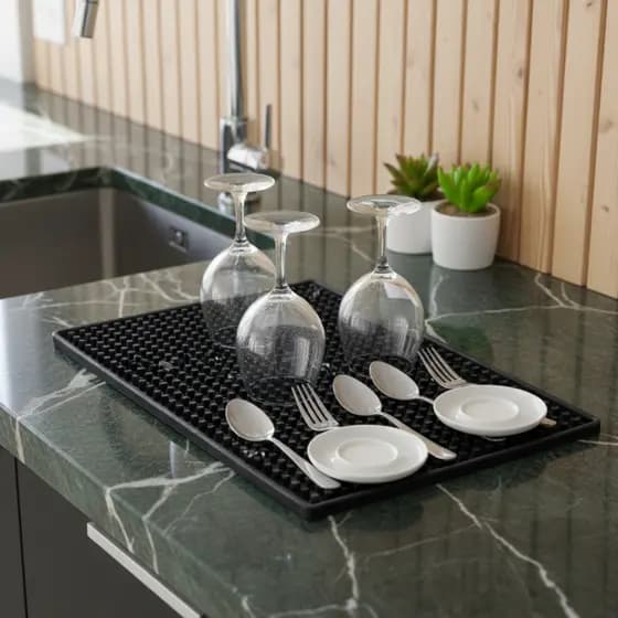 Escorredor de Louça de Silicone Premium: Higiene, Drenagem e Proteção Garantidas!