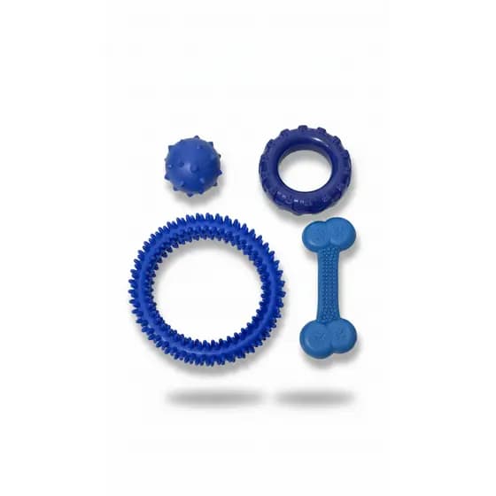 Conjunto 4 Itens Premium de Brinquedos Interativos para Cães