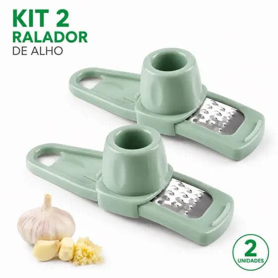 Kit 2 Ralador De Alho Manual Prático Fácil De Usar”