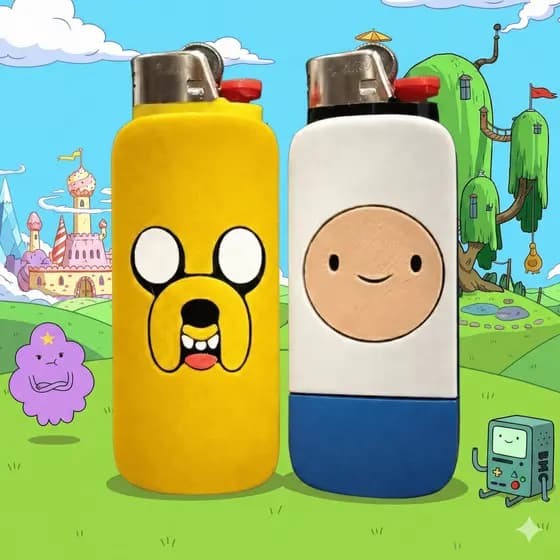Capa para Isqueiro Jake e Finn 3D – Adventure Time