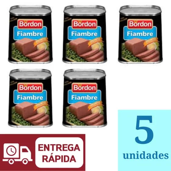 Fiambre Bordon Lata 320g Kit 5