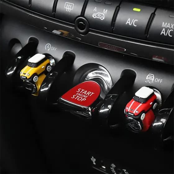 TKEY Silicone Modelo De Carro Botão Capa Ornamento Start Stop Decoração Para BMW MINI Cooper F56 K5M2