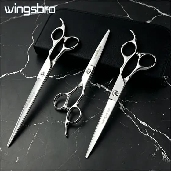 Wingsbro Tesoura De Corte De Cabelo De 6/7/8 Polegadas Barbeiro Profissional Cabeleireiro Feita De Aço Inoxidável Para S