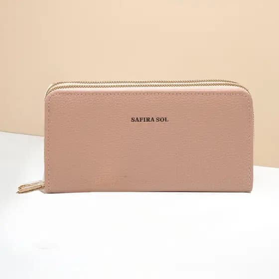 Carteira feminina com 2 zíper grande -LT672