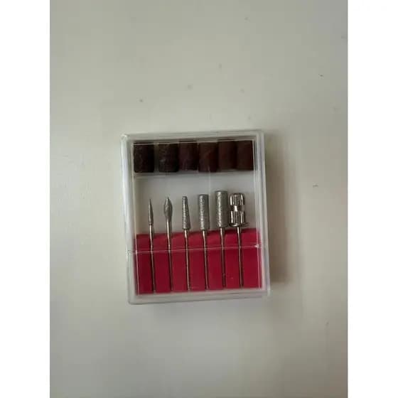 Kit 6 Brocas Lixa Elétrica Lixadeiras Unhas Manicure Com 6 Refis de Lixas(HM)