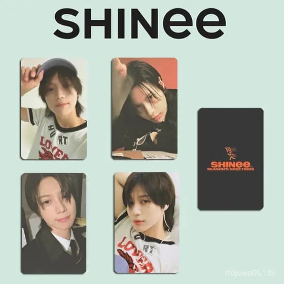 Mercadoria combinada SHINee Cartão fotográfico aleatório Taemin Taemin Photocard GREETS DA TEMPORADA
