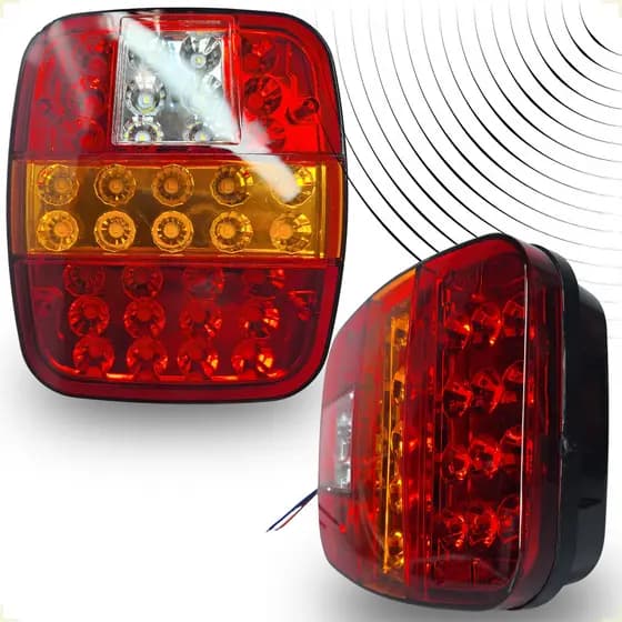 Lanterna Traseira Marmita Led Caminhão Ford Cargo Worker Scania Volvo Mercedes Volkswagen Universal
